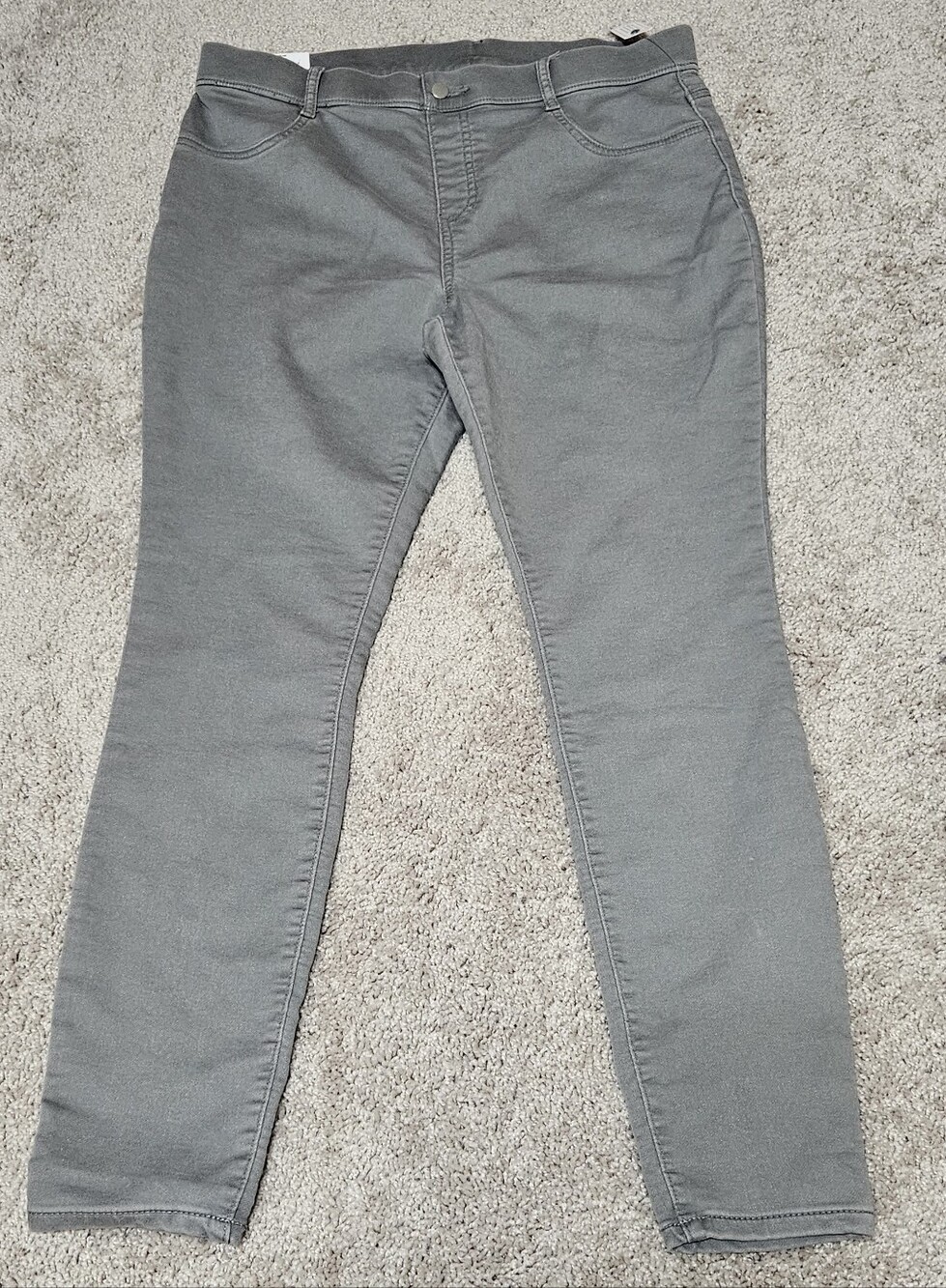 Time and Tru Gray Crewneck with Blue Logo Tag